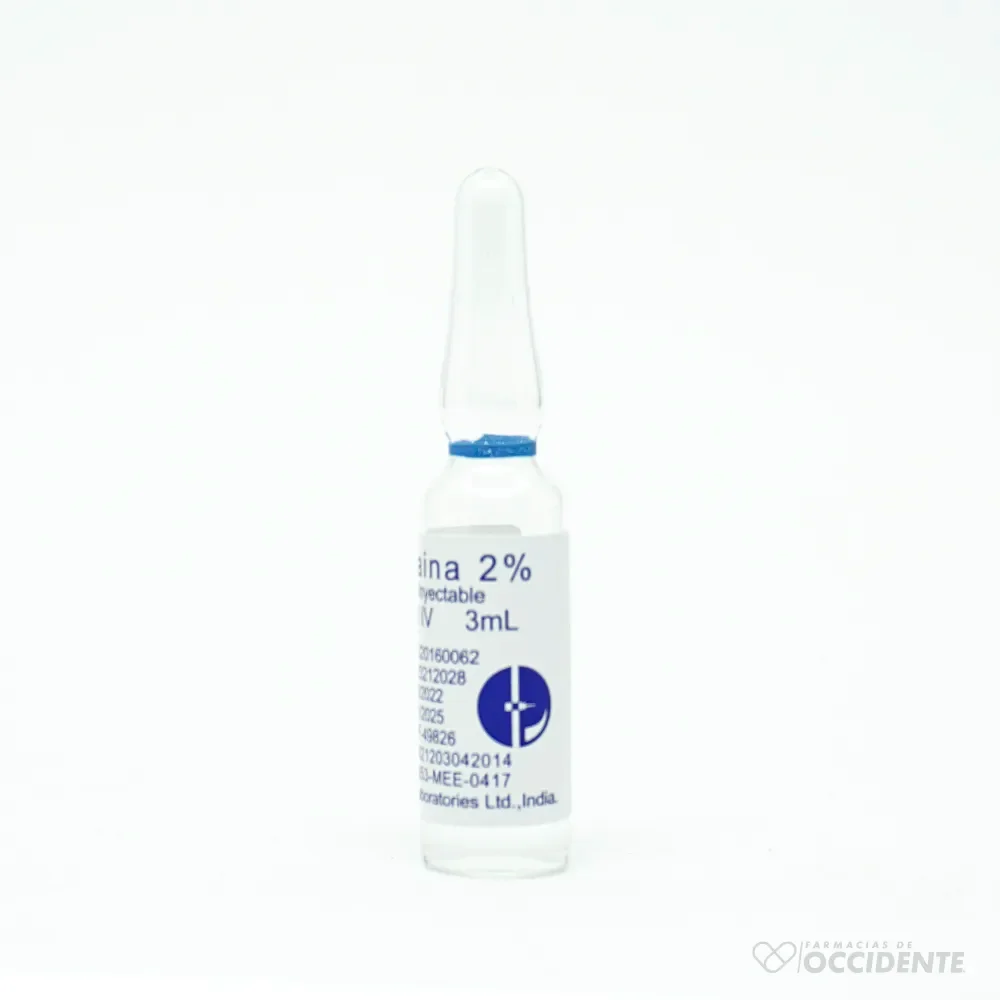 Lidocaina 2% Ampolla 3ml