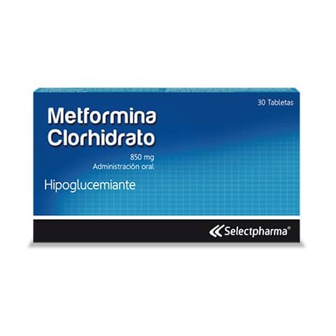 Metformina Clorhidrato 500mg Tableta Unidad (Selecpharma)