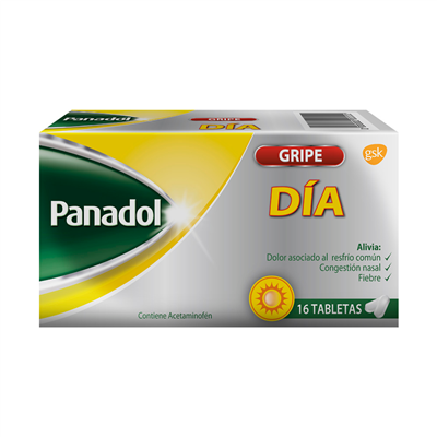 Panadol Gripe Día Sobre 2 Tabletas