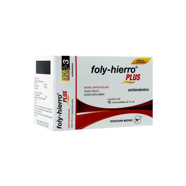 Foly Hierro Plus Caja de 12 Ampollas Bebibles
