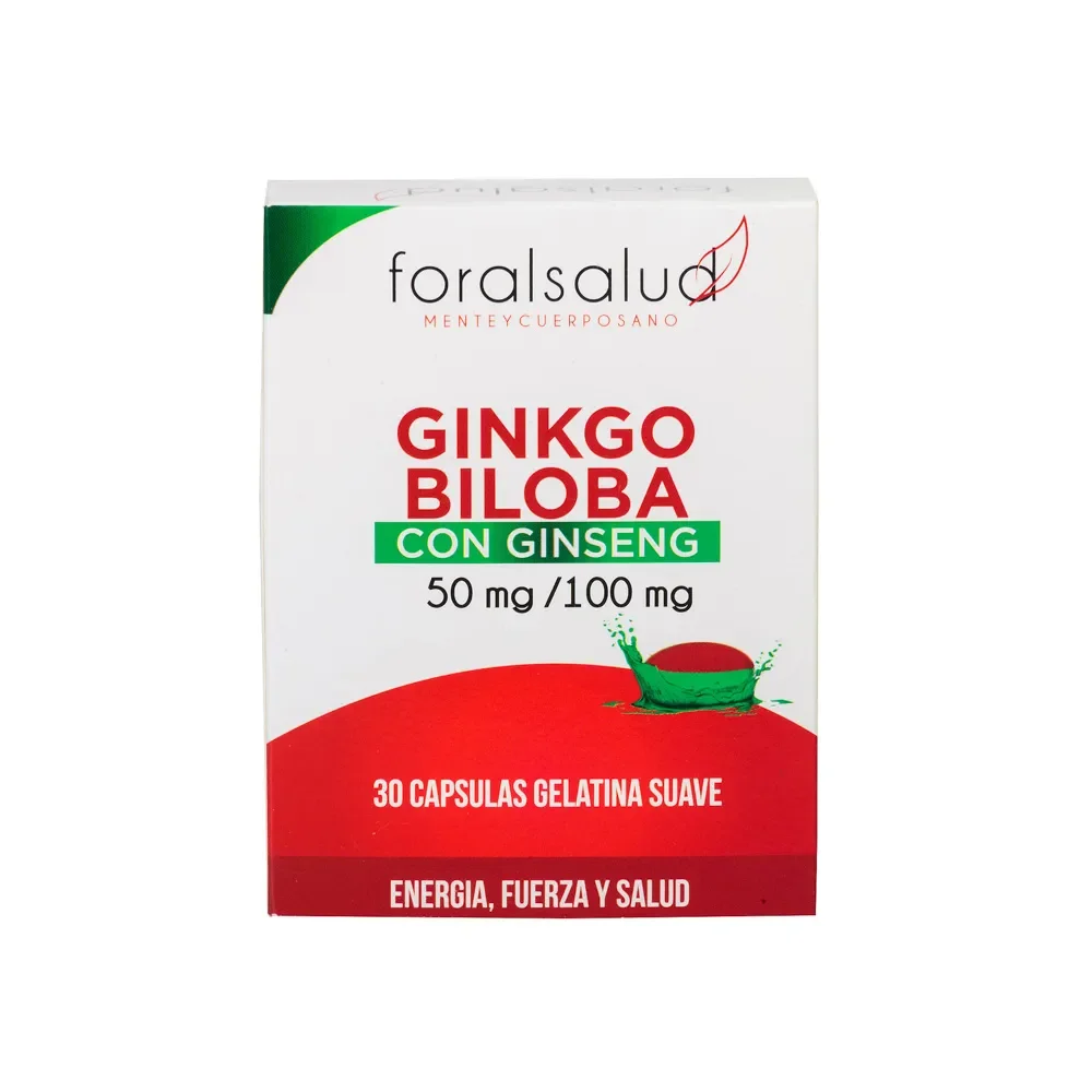 Ginko Biloba 60mg Capsula Gel Blister 10 (Foral Salud)