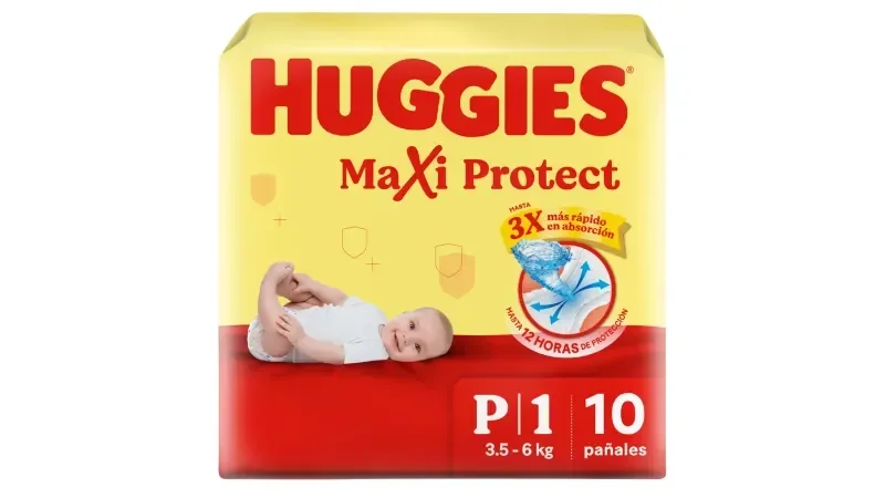 Panales Huggies Maxi Protect P1 10 Unidades