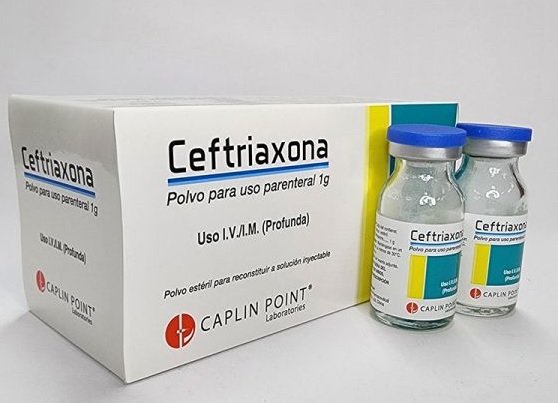 Ceftriaxona 1 Gramo Vial IM/IV (Caplin Point)