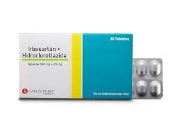 Irbesartan 300mg mas Hidroclorotiazida 25mg Blister 10 Tabletas (Caplin Point)