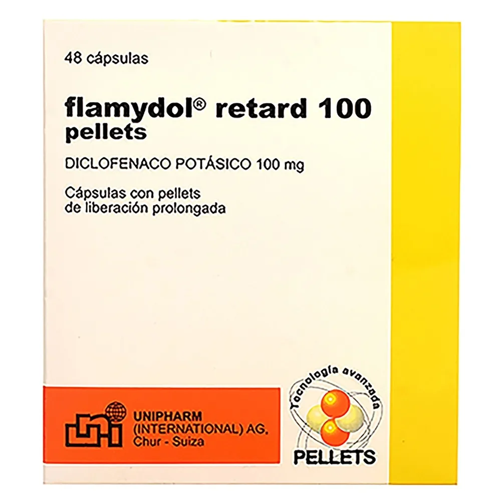 Flamydol Retard 100mg Capsula Acción Prolongada Unidad