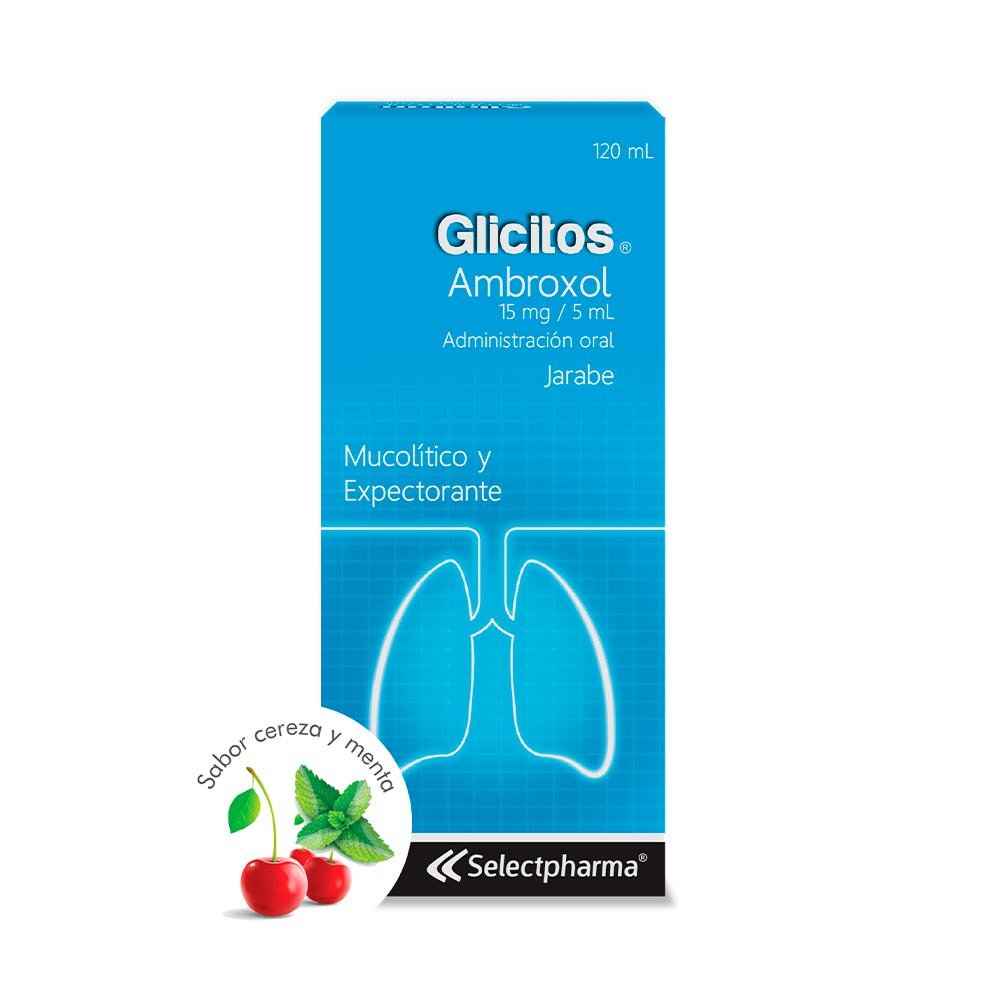 Glicitos 15mg (Ambroxol) Jarabe 120ml (Selectpharma)