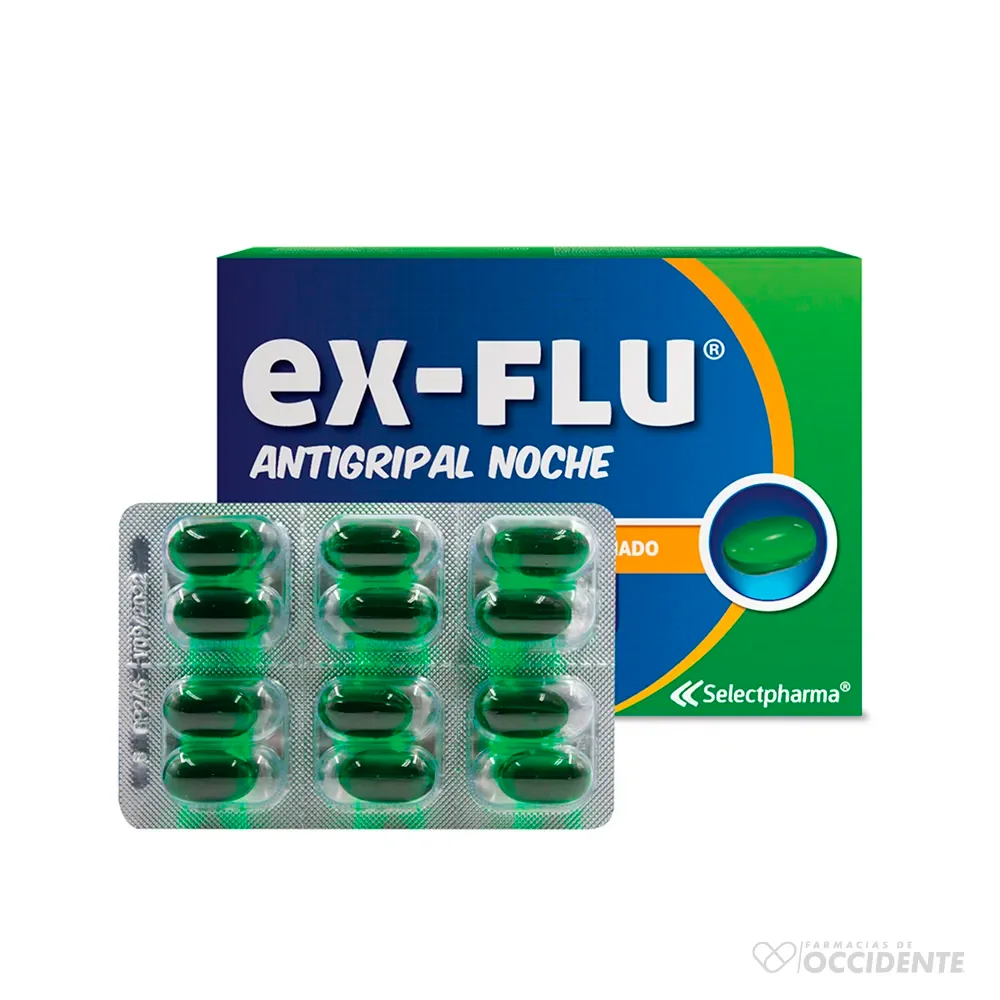 Ex-flu Noche Antigripal Capsula Gel (Selectpharma)