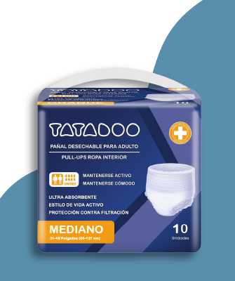 Pañal para Adulto (Tatadoo) Talla "M" Paquete 10 Pañales
