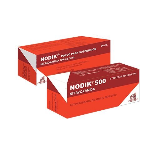 Nodik 500mg (Nitazoxanida) Caja 6 Tabletas