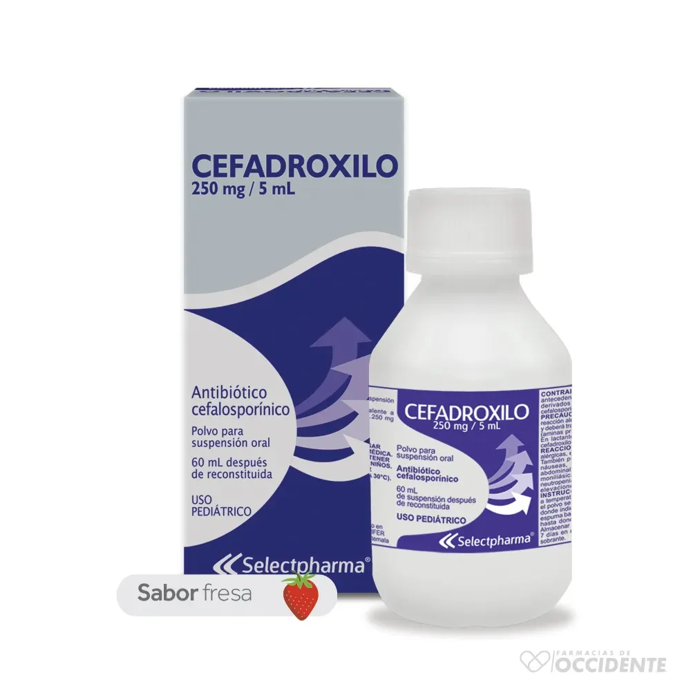 Cefadroxilo Suspension Polvo 250mg/60ml (Selectpharma)