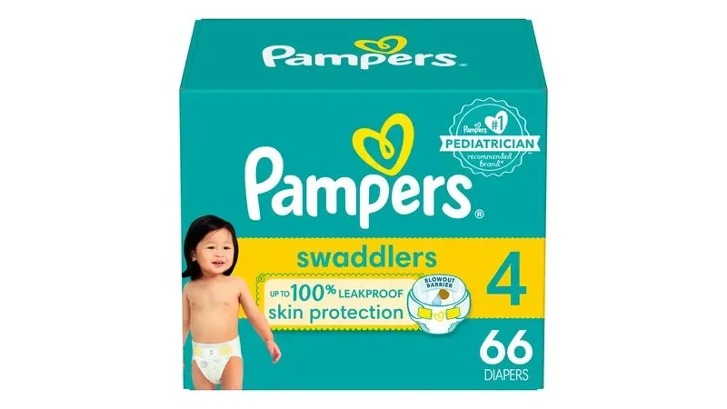 PANAL PARA BEBE PAMPERS #4. Caja x66 pañales