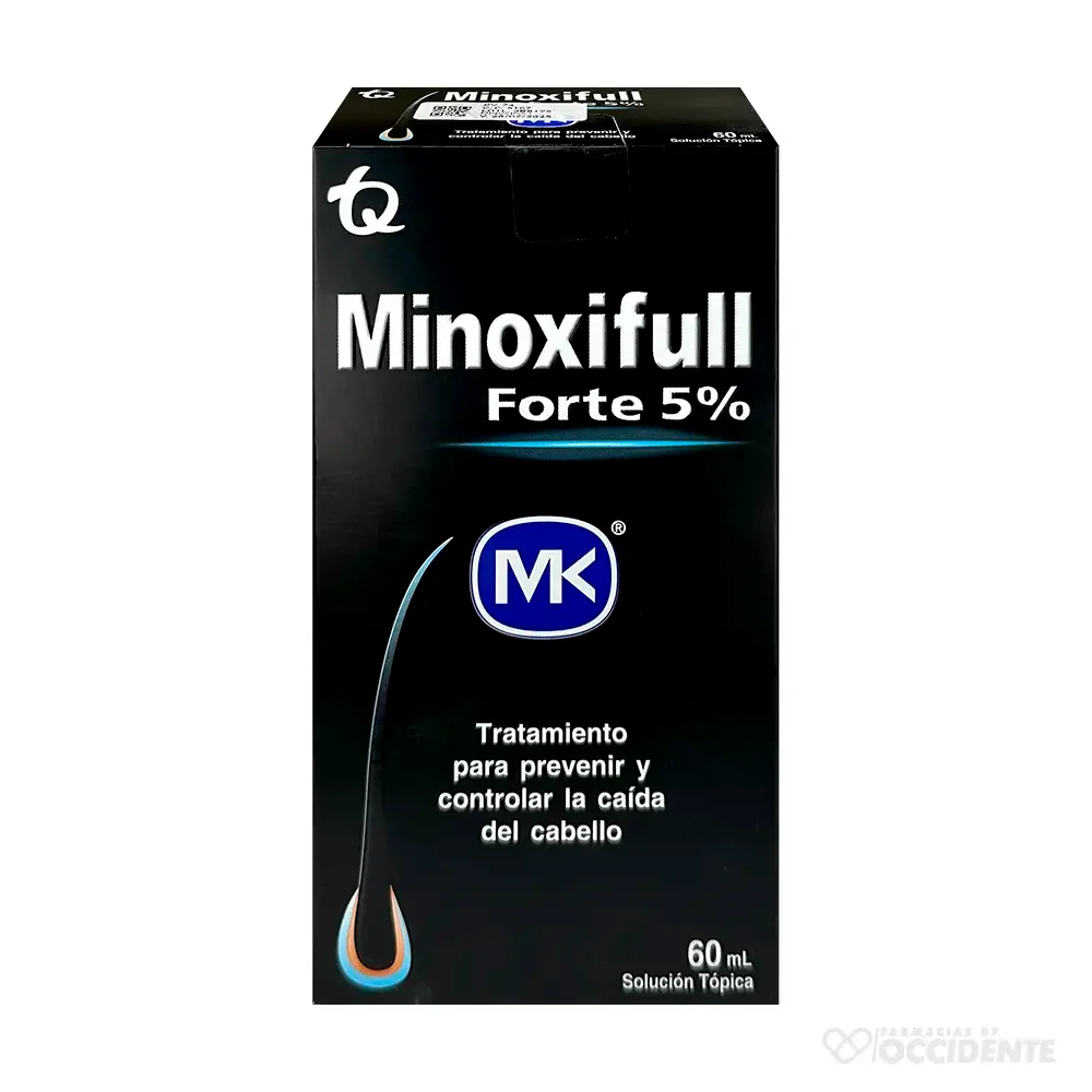MINOXIFULL FORTE 5%. MINOXIDIL MK. SOLUCION TOPICA 60ml