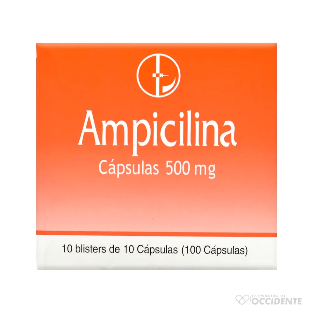 AMPICILINA 500 MG *100 CAPSULAS