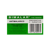BIMALAR. CAJA X3 TABLETAS