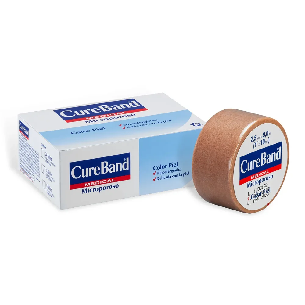 MICROPOROSO COLOR PIEL* CUREBAND 1" X10 YD