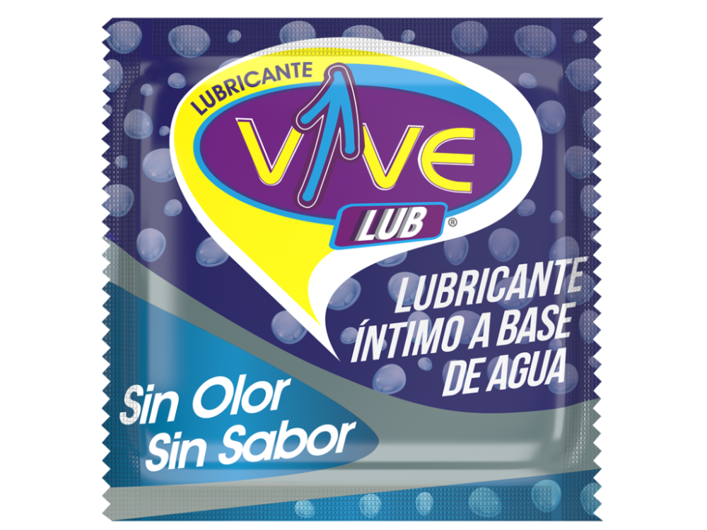VIVE LUB. LUBRICANTE. SIN OLOR SIN SABOR. CAJA 50 sobres