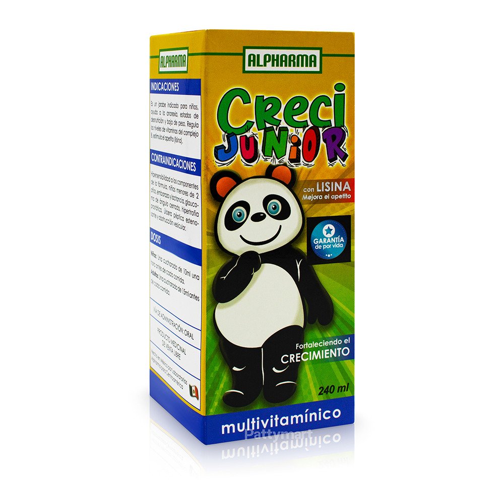 CRECI JUNIOR. ALPHARMA. FRASCO 240ml