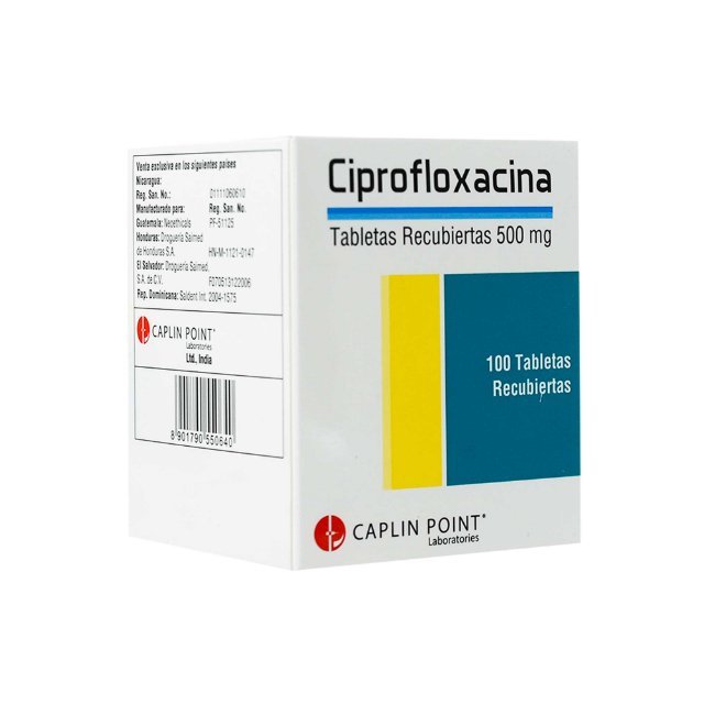 CIPROFLOXACINA 500 MG *100 TABLETAS