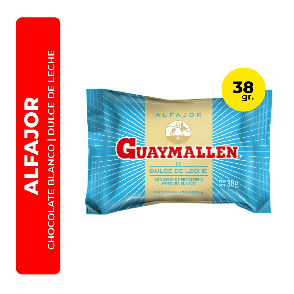 Alf. Guaymallen blanco simple x 38g