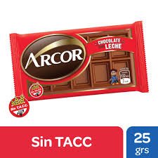 Arcor chocolate leche x 25g