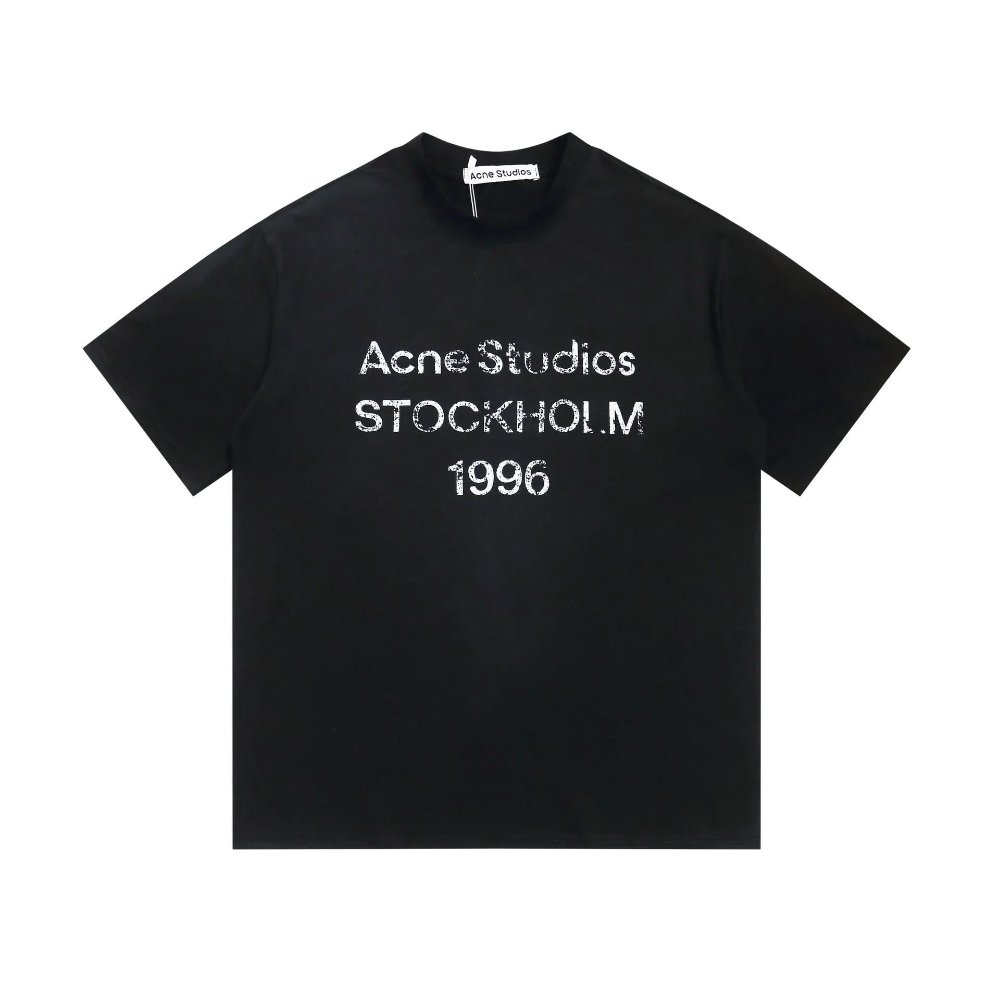 Remera Acne studios color negra