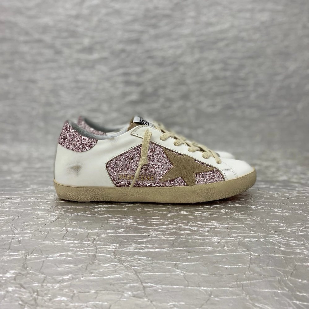 Golden Goose Superstar rosa glitter
