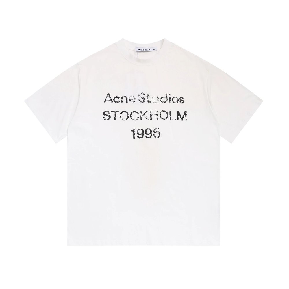 Caniseta Acne Studios Stockholm 1996 T-blanco