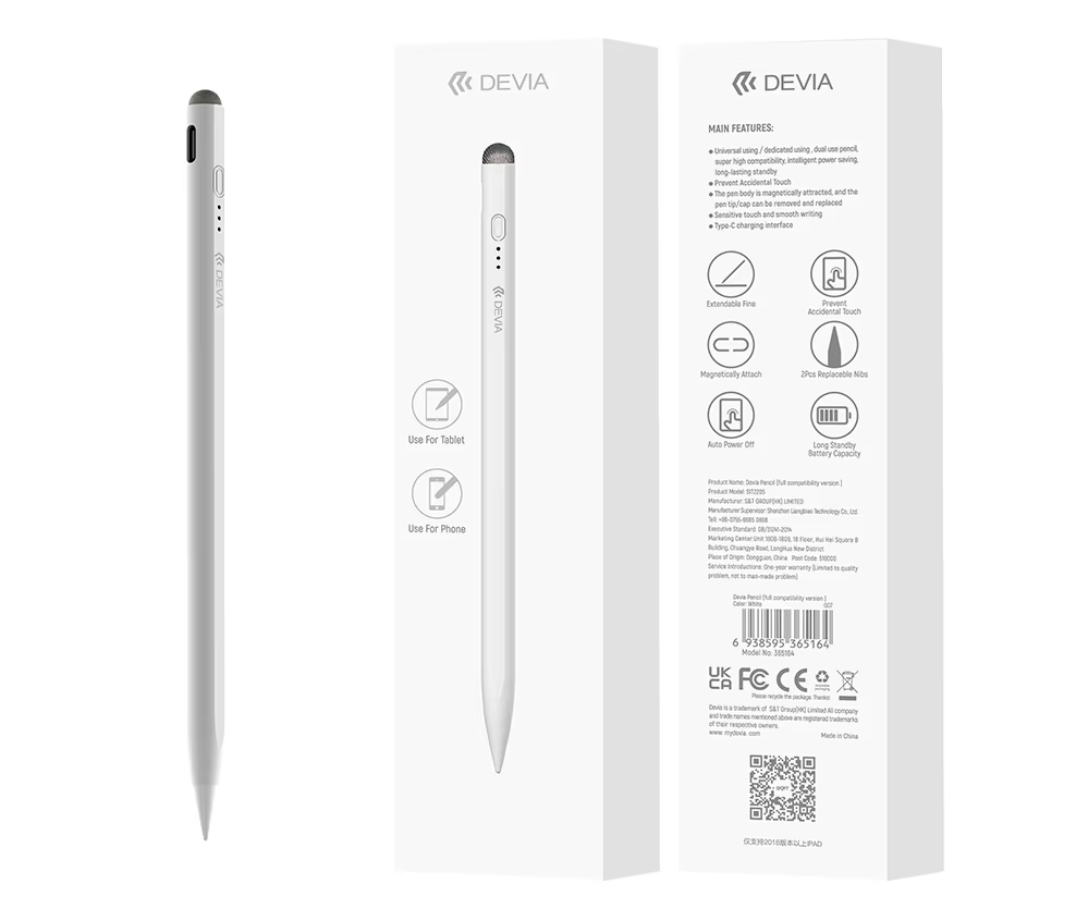 Devia Apple Pencil USB-C MUWA3AM/A Bluetooth Stylus for iPad Apple Open Box