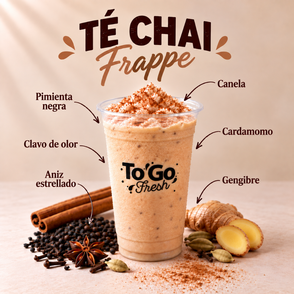 TÉ CHAI EN  LECHE FRAPPÉ