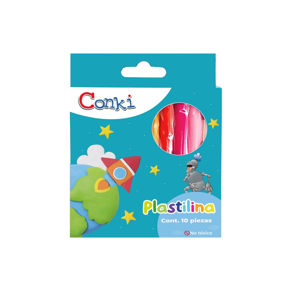 L28792242PLASTILINA CONKI 10 COLORES