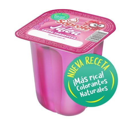POSTRE JALEA  DE FRAMBRUESA