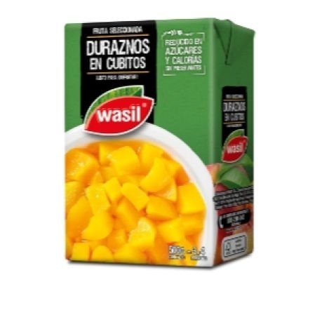 DURAZNO CUBITOS 500GR WASIL