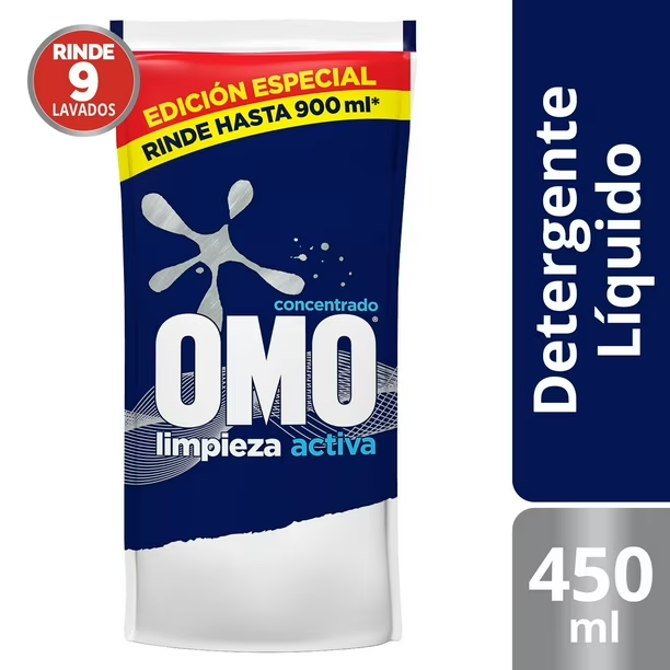 Detergente Líquido Ultra Power Doypack, 450 OMO