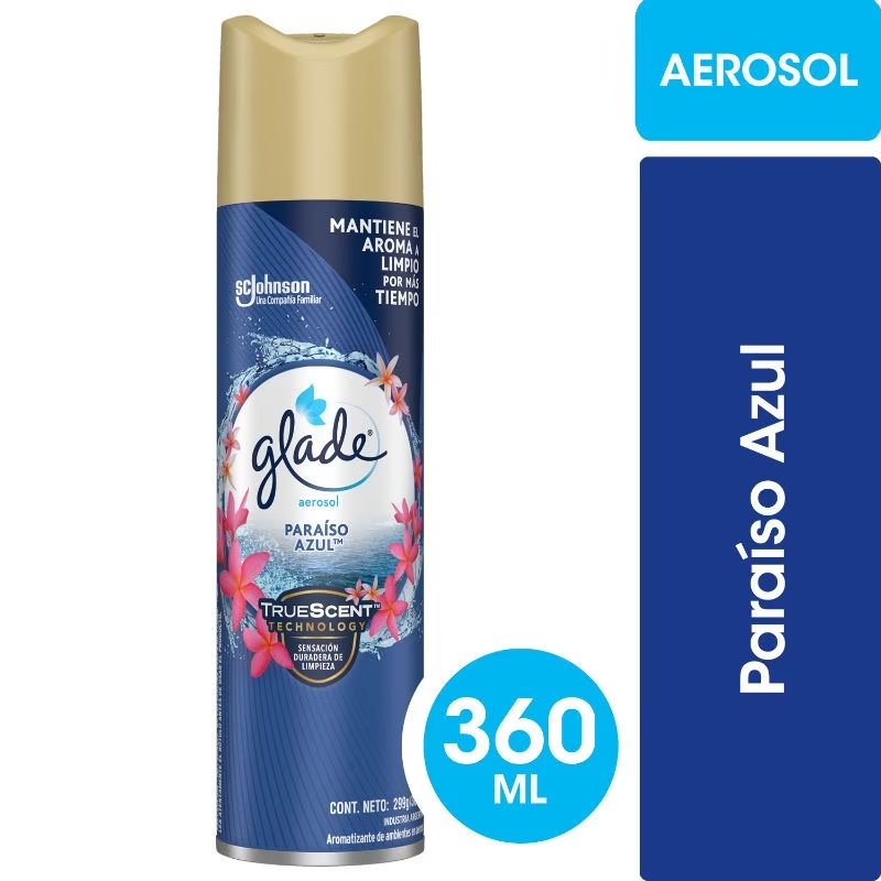 GLADE | Desodorante Ambiental Glade Aerosol Paraíso Azul 360 ml