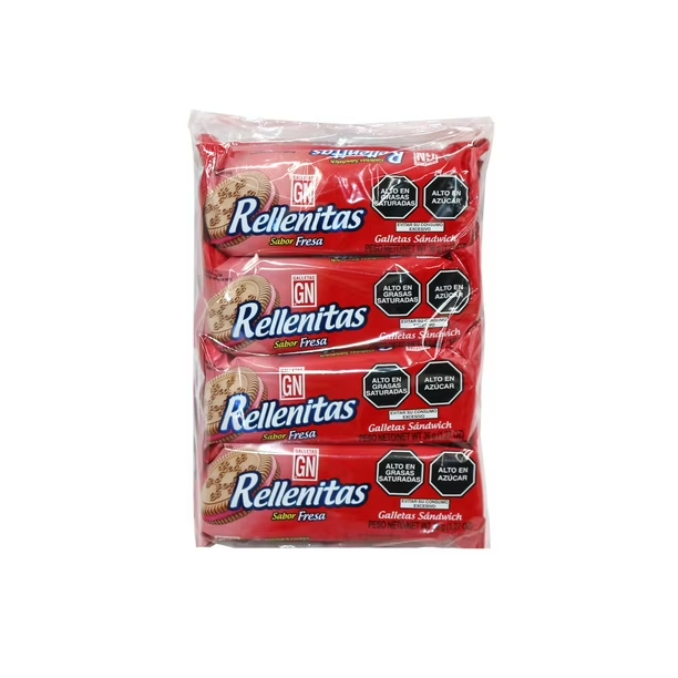 Galletas Rellenitas Fresa 8 Unidades