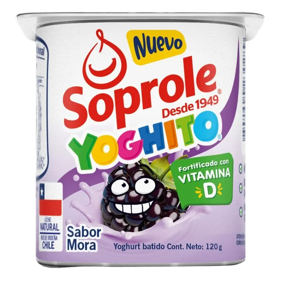 YOGURT YOGHITO MORA 140 GRAMOS SOPROLE