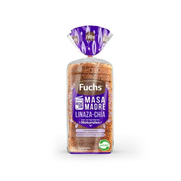 Pan de Molde Integral Linaza y Chía Fuchs 350 g