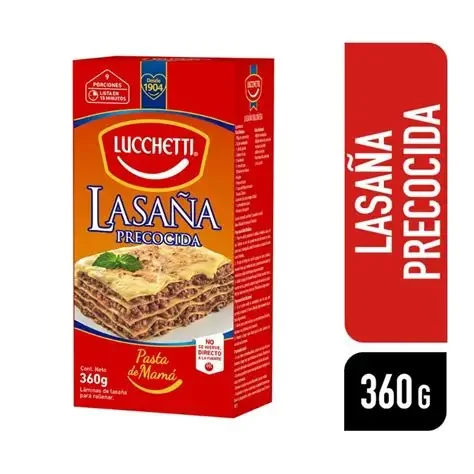Lasaña Lucchetti PRECOCIDA