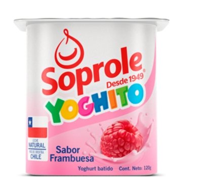 YOGURT YOGHITO FRAMBRUESA 140 GRAMOS SOPROLE