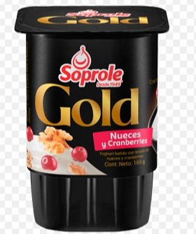 Yoghurt Gold Nueces Cranberries 165g