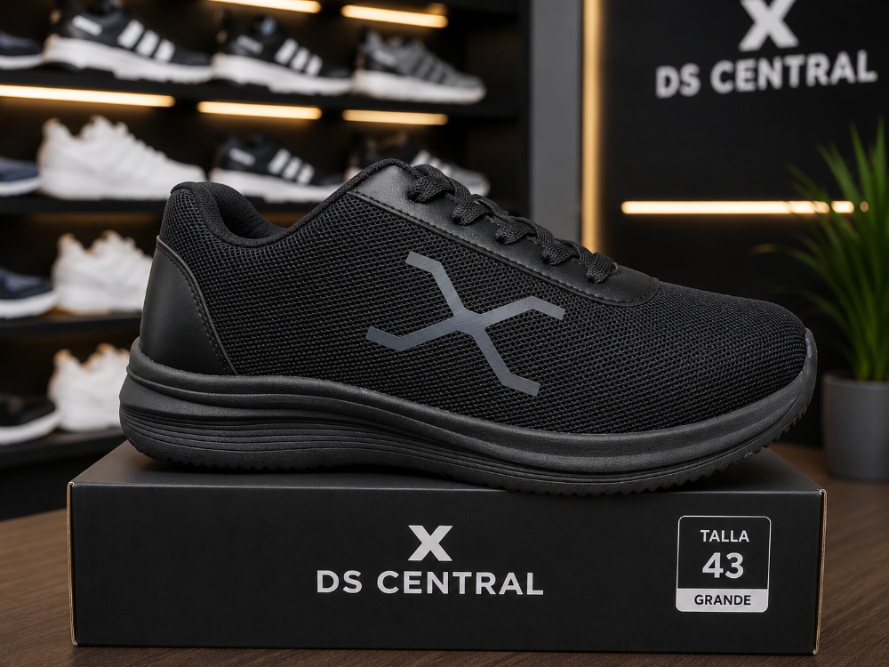 DS central X malla pixel tornasol negro