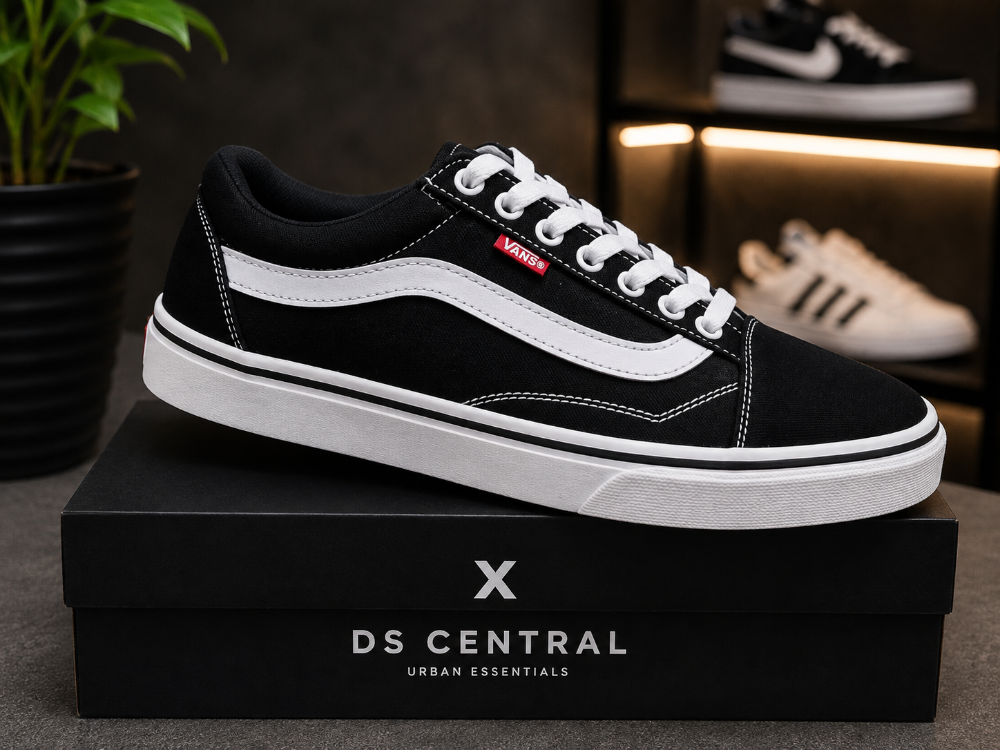 Vans old skool negro/blanco(grande)