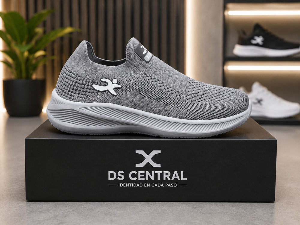 Malla slip-on plomo oscuro