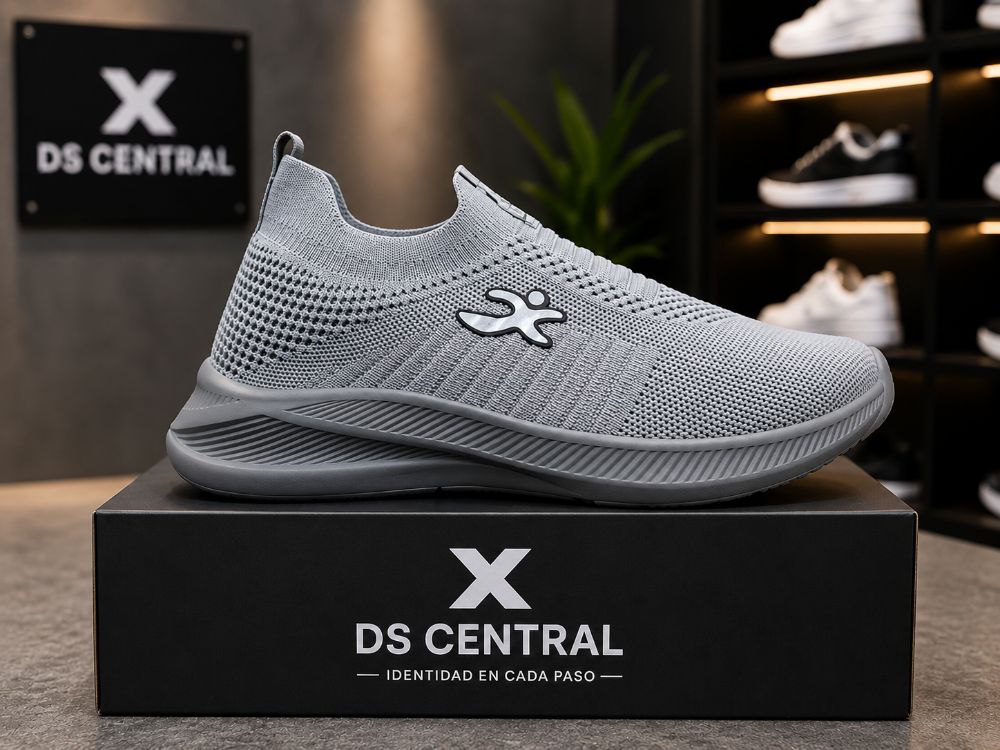 Malla slip-on plomo claro