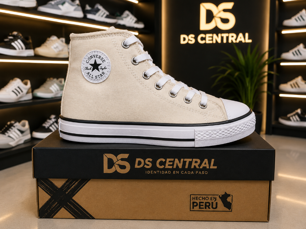 Converse botin beige