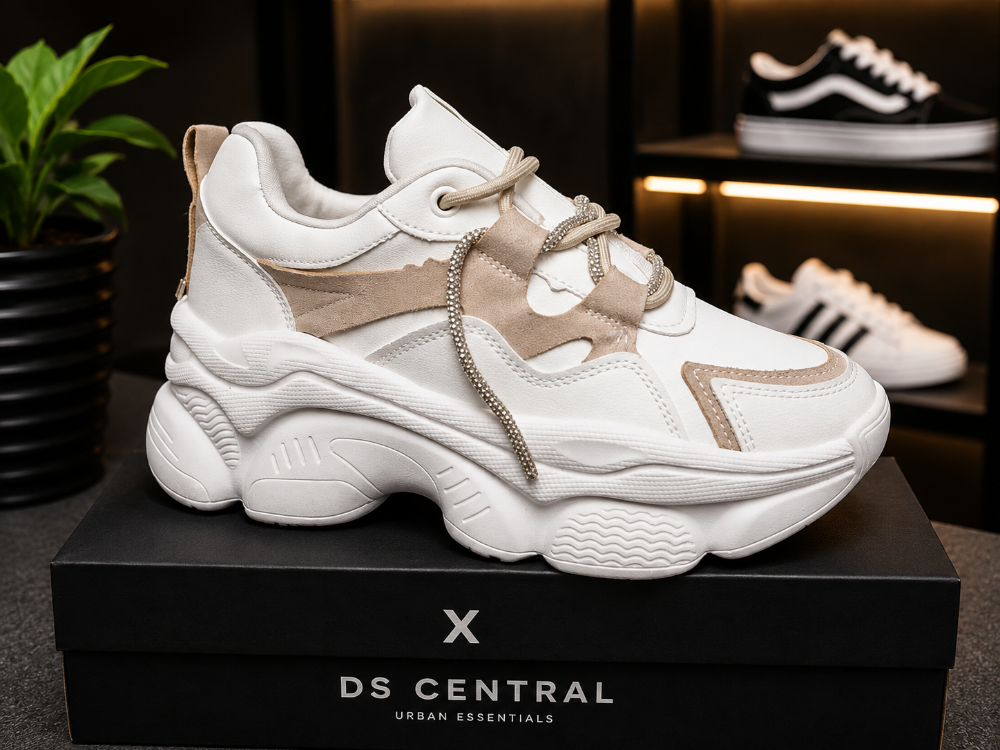 Chunky blanco/beige