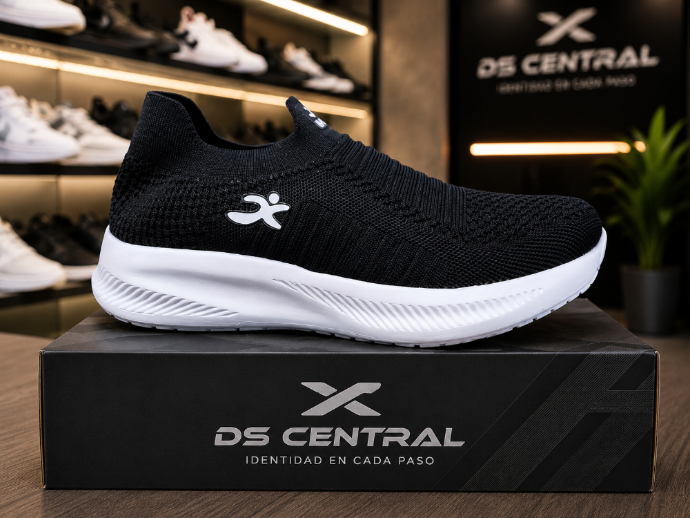 Malla slip-on negro/blanco(grande)