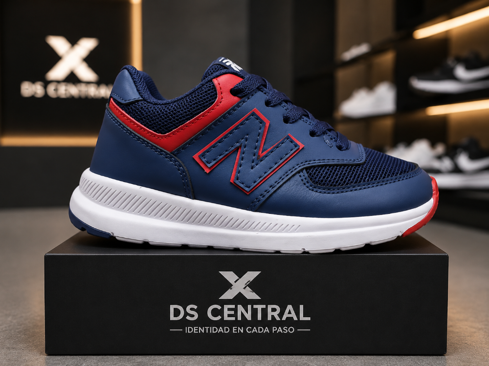 New Balance azul/rojo(niño)