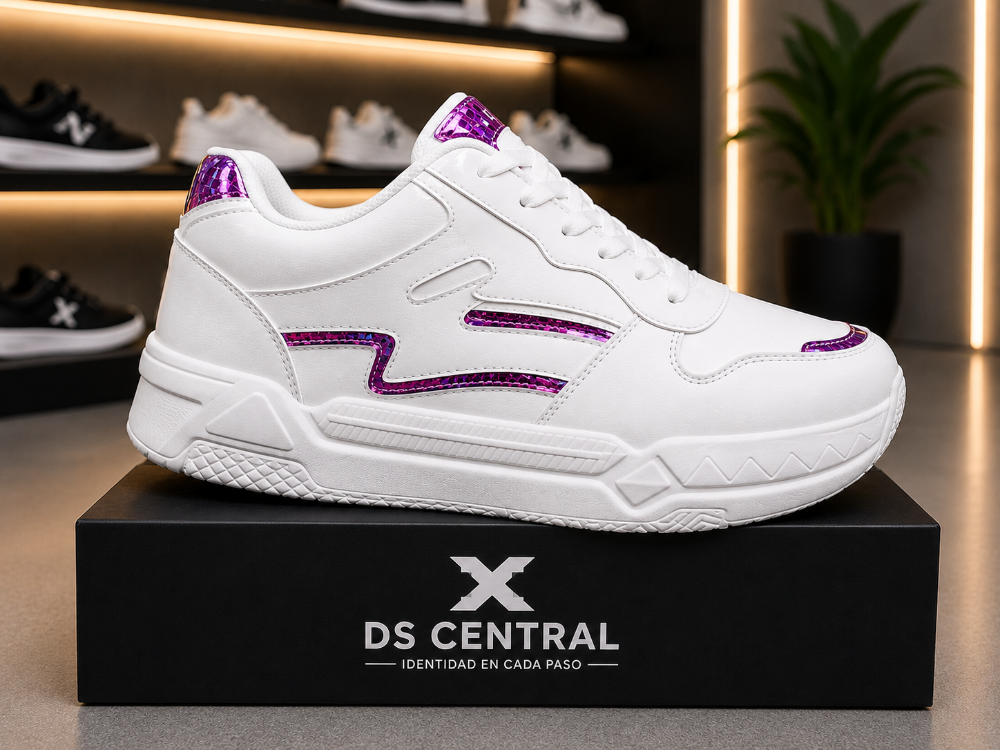 Nebula blanco/lila