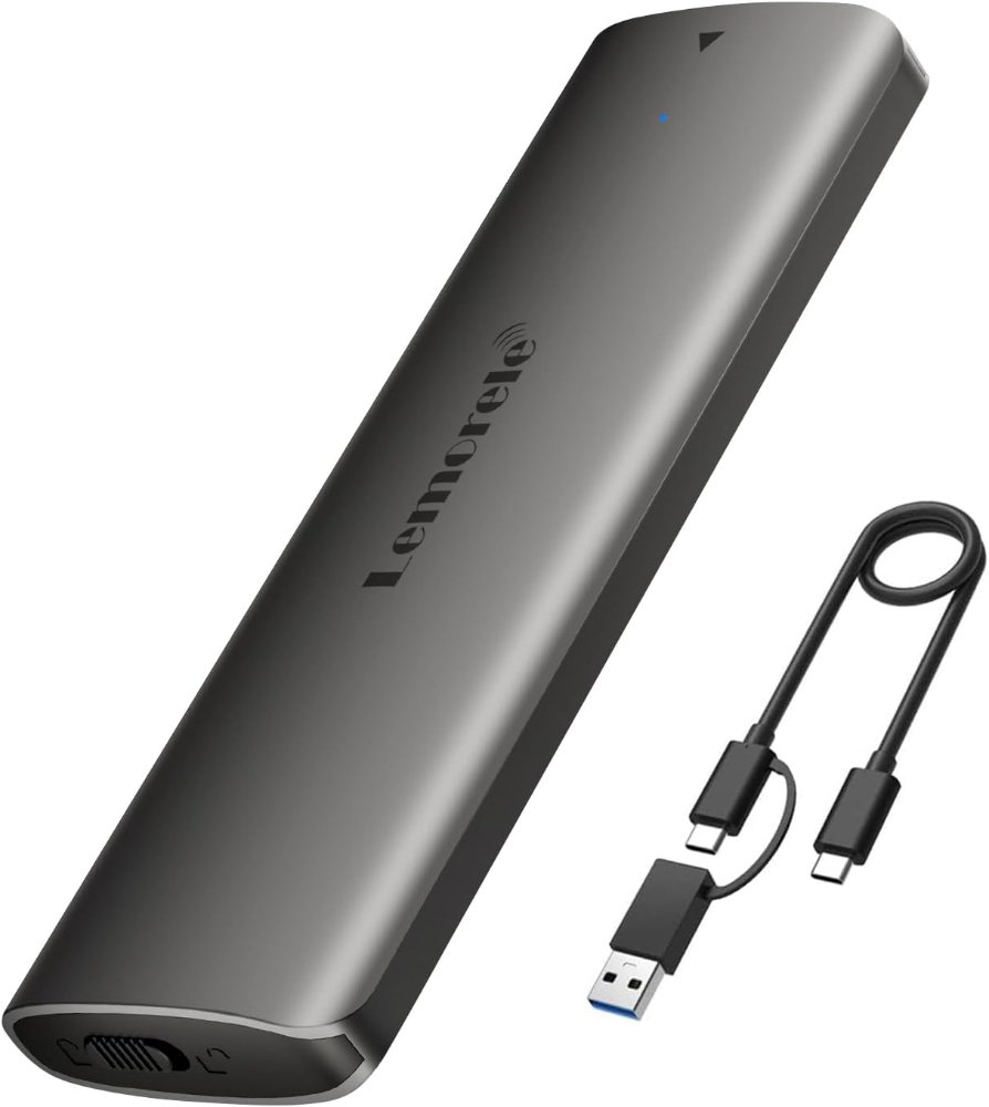 Enclsure NVMe aluminio lemorele para M.2 , USB 3.2 Gen2 10 Gbps